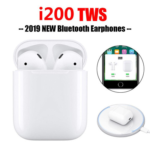 Tai Nghe Bluetooth i200 Hỗ Trợ Sạc Không Dây