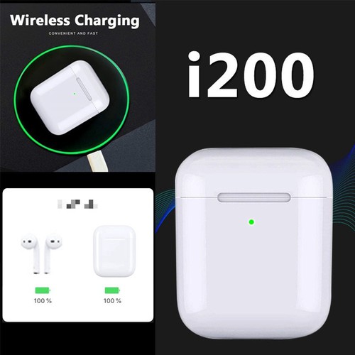 Tai nghe bluetooth i200 TWS - Hỗ trợ sạc không dây - Kiểu dáng airpods