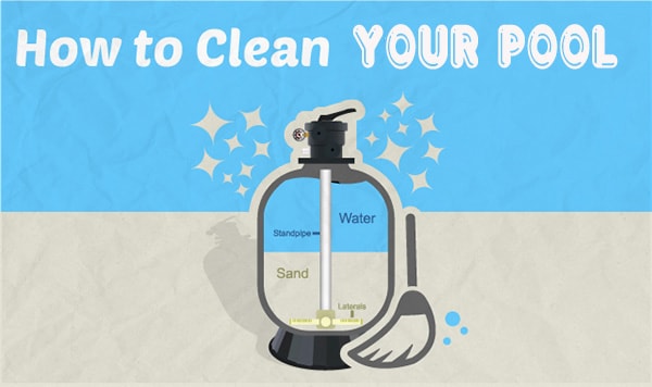 Làm sạch hệ thống lọc nước bể bơi