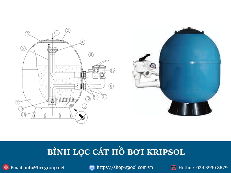 binh loc cat ho boi kripsol