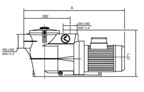 Bản vẽ chi tiết bơm KSE 300MB công suất 3HP