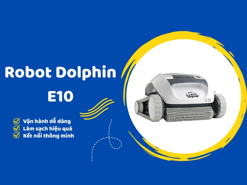 Robot bể bơi dolphin e10