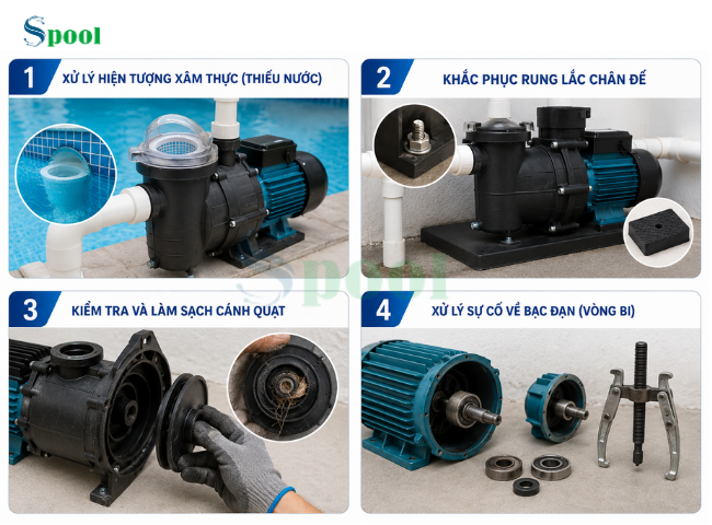 Xử lý máy bơm kêu to