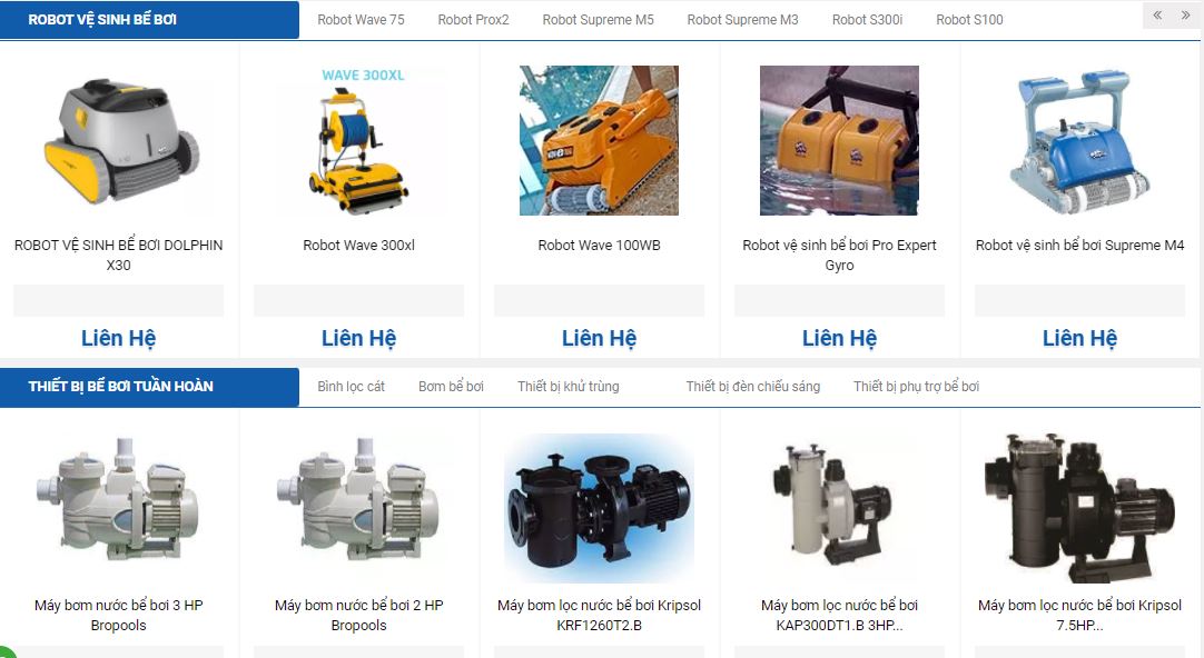 Thiết bị bể bơi spool