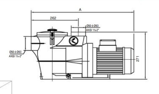 bơm nước KSE75MB  bản cad