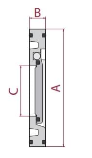 Van bướm 2 chiều D60 bản vẽ