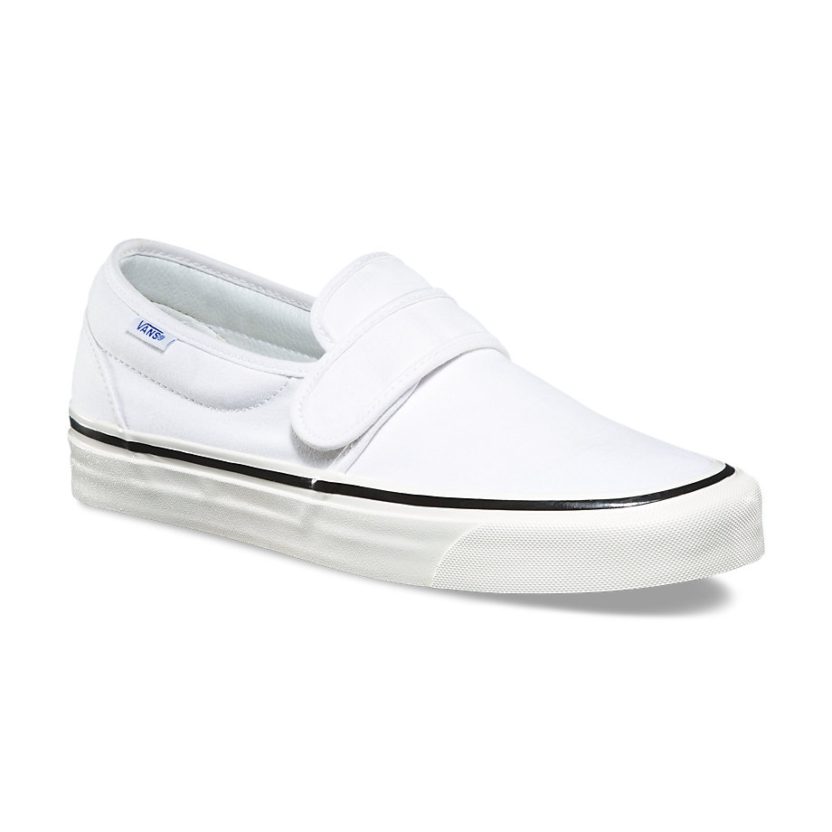 VANS Việt Nam - VANS ANAHEIM FACTORY SLIP-ON 47 V DX WHITE VN0A3MVAR3W