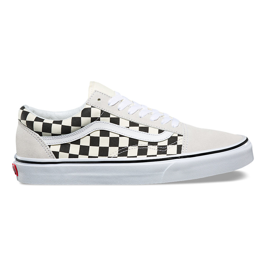 VANS Việt Nam - VANS CHECKERBOARD OLD SKOOL WHITE/BLACK VN0A38G127K