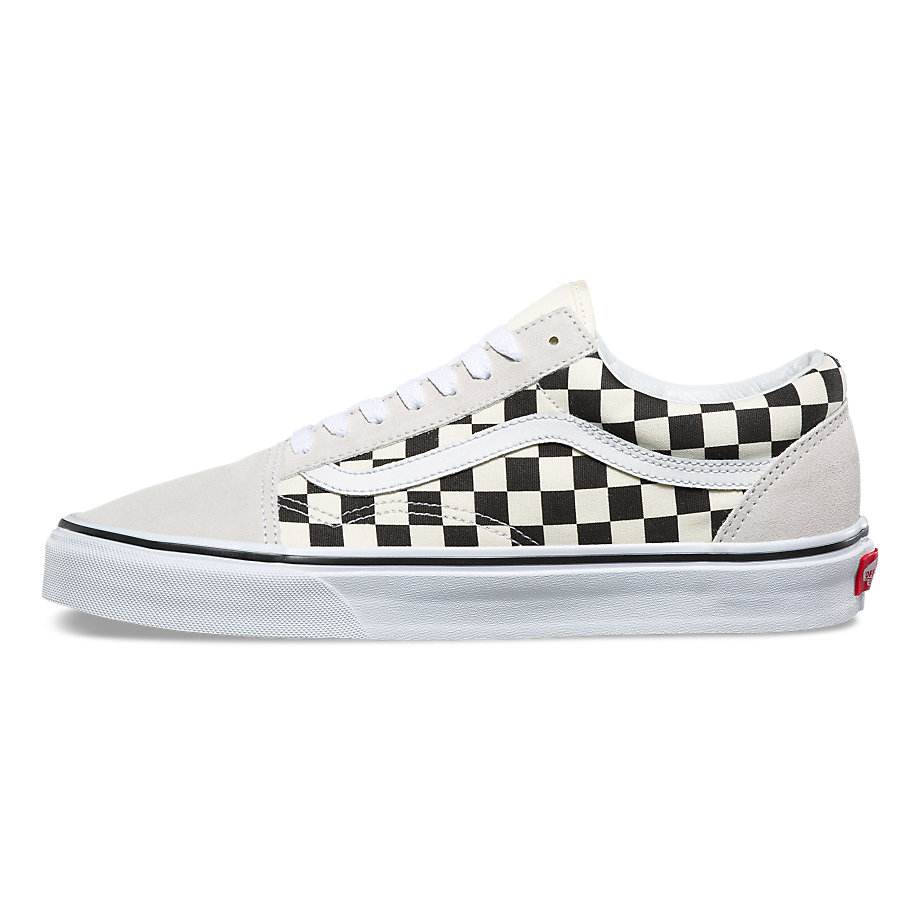 VANS Việt Nam - VANS CHECKERBOARD OLD SKOOL WHITE/BLACK VN0A38G127K