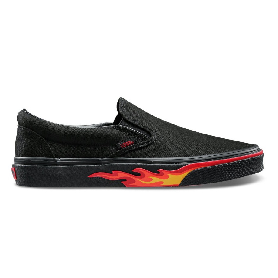 VANS Việt Nam - VANS FLAME WALL SLIP-ON BLACK/BLACK VN0A38F7Q8Q
