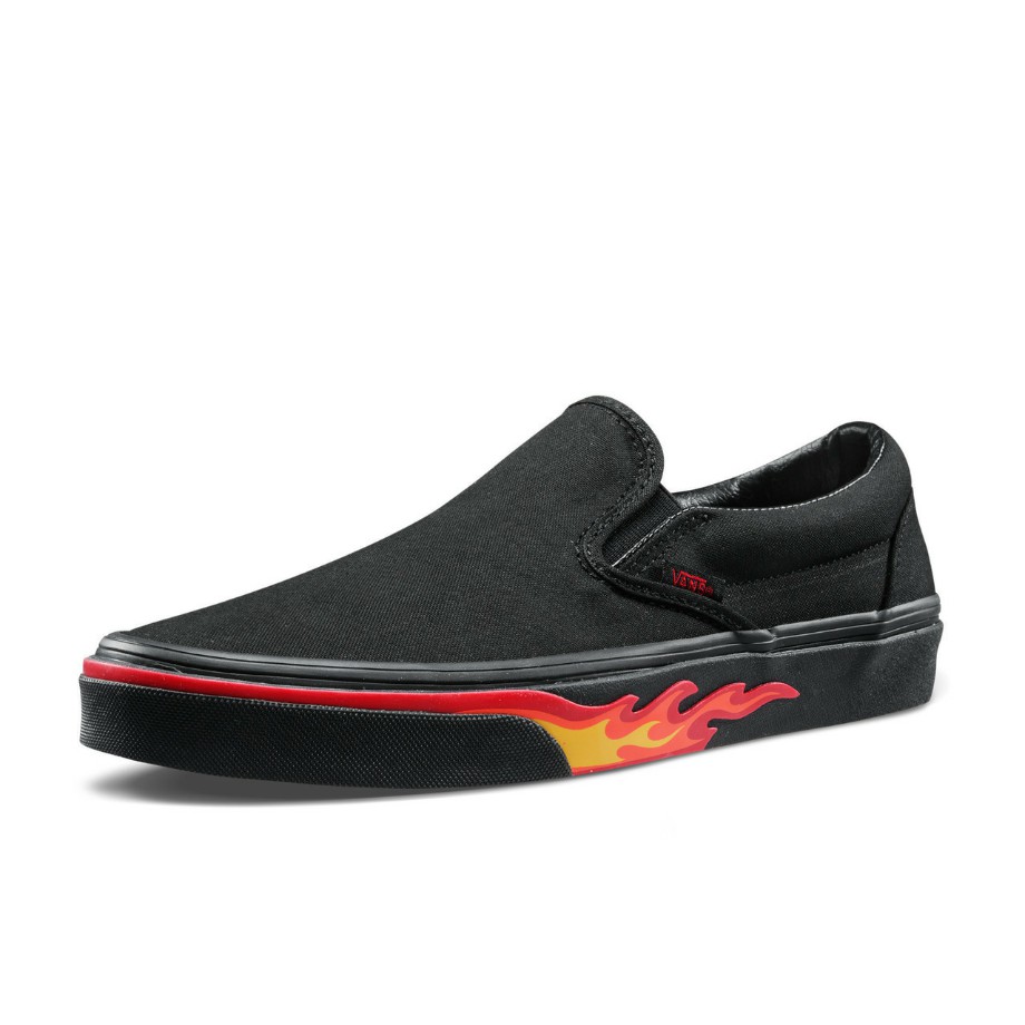 VANS Việt Nam - VANS FLAME WALL SLIP-ON BLACK/BLACK VN0A38F7Q8Q
