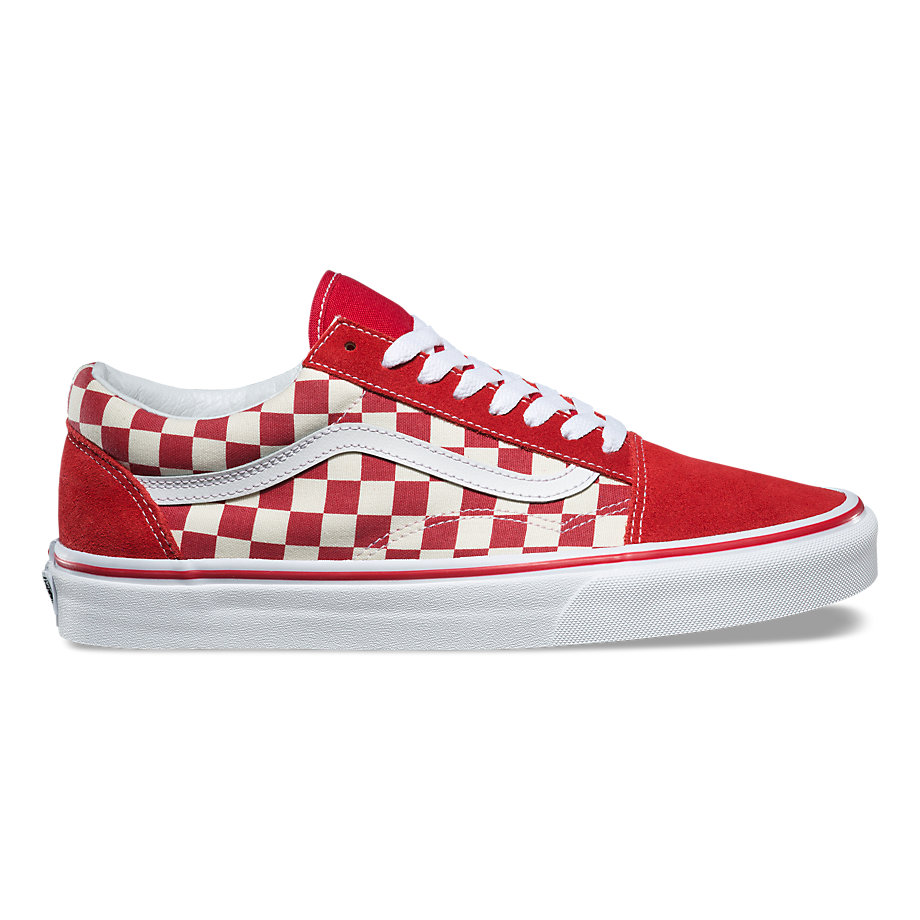 VANS Việt Nam - CHECKERBOARD OLD SKOOL RACING RED WHITE VN0A38G1P0T