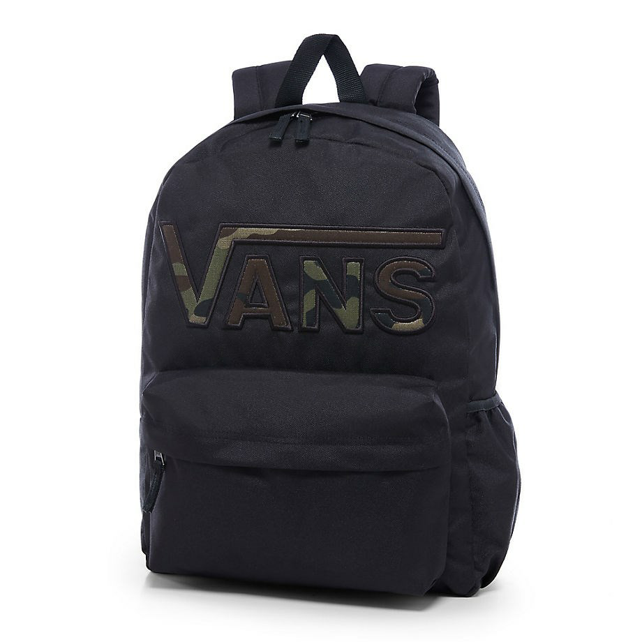 VANS Việt Nam - VANS REALM FLYING V BACKPACK BLACK VN0A34GHBLR