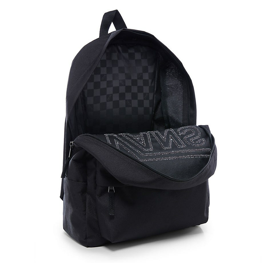 VANS Việt Nam - VANS REALM FLYING V BACKPACK BLACK VN0A34GHBLR