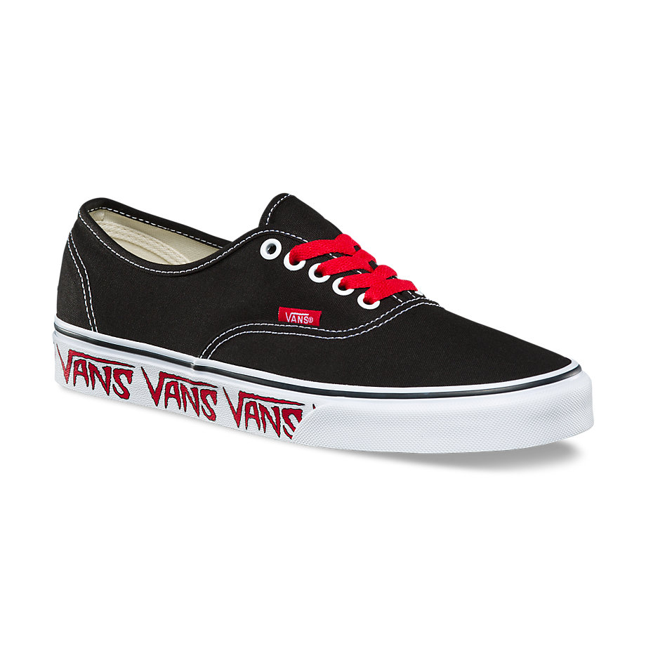 VANS Việt Nam - VANS SKETCH SIDEWALL AUTHENTIC BLACK/RED VN0A38EMQ6D