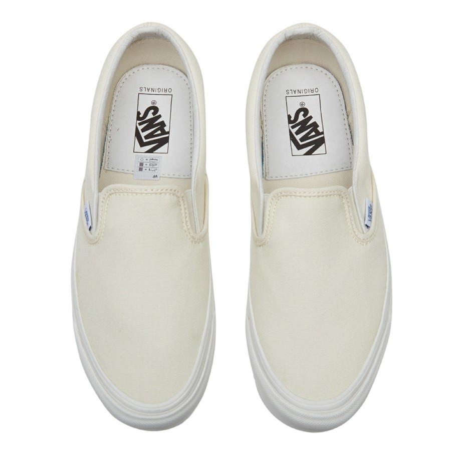 VANS Việt Nam - VANS VAULT OG CLASSIC SLIP-ON LX WHITE VN000UDF0RD