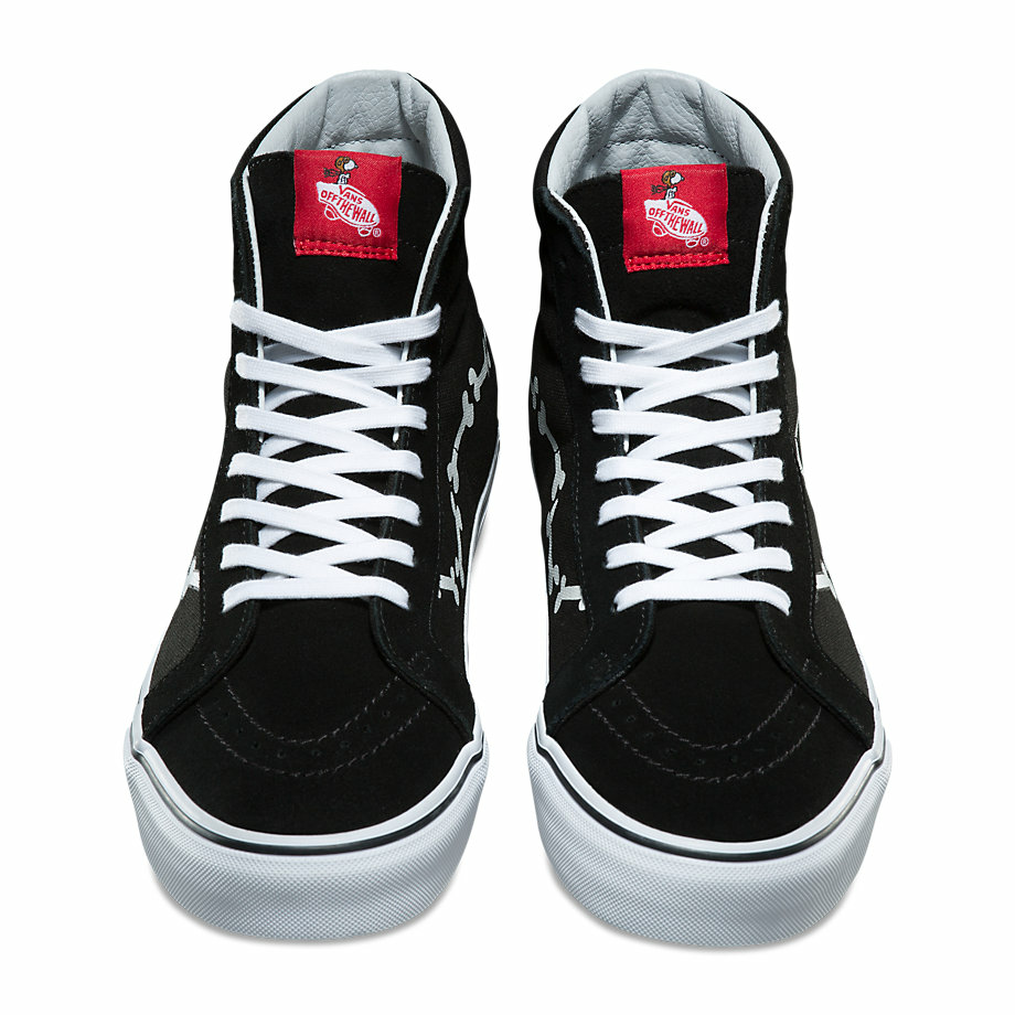 VANS Việt Nam - VANS x PEANUTS SK8-HI SNOOPY BONES/BLACK VN0A2XSBOHL