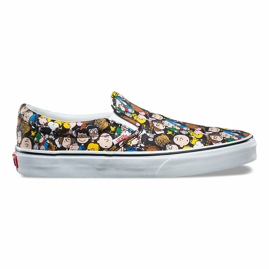 VANS Việt Nam - VANS x PEANUTS SLIP-ON THE GANG/BLACK VN0A38F7OQX