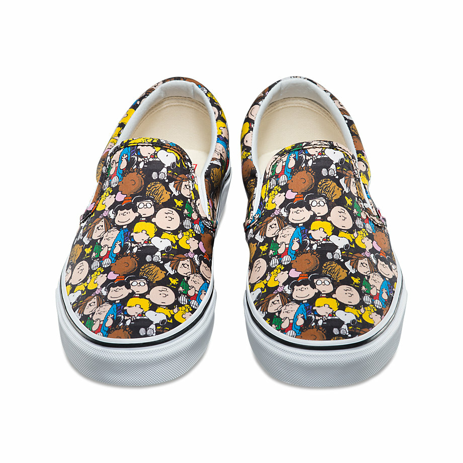 VANS Việt Nam - VANS x PEANUTS SLIP-ON THE GANG/BLACK VN0A38F7OQX