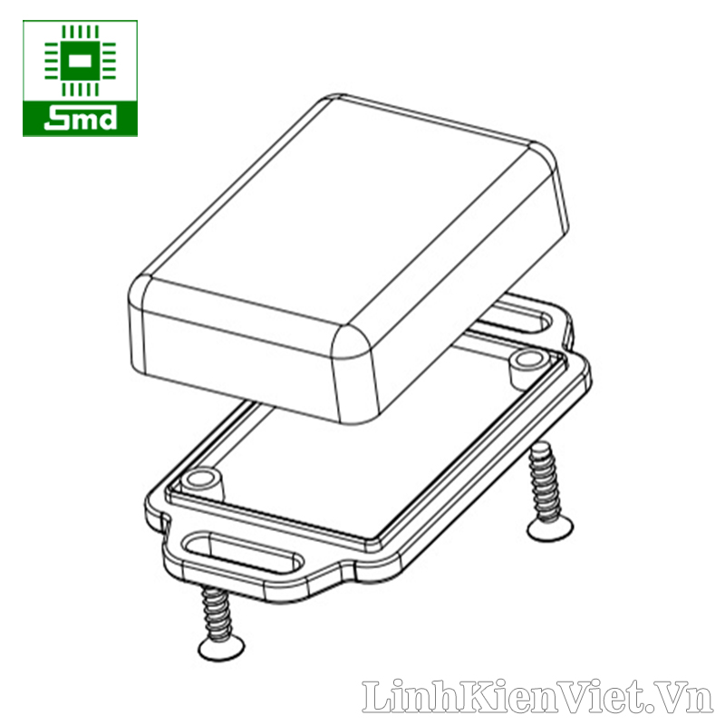 sau Hộp nhựa 51x36x15mm BMW50025 Màu kem