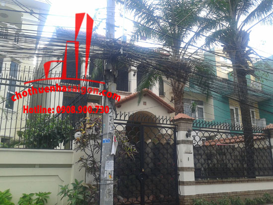 Cho thuê Villa Quận Tân Bình, đường Tân canh. DT: 10 * 20, trệt, 2 lầu, có gara ô tô. Giá : 3000$