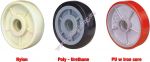 Chất liệu làm bánh xe và tính chất lý hóa của chúng
