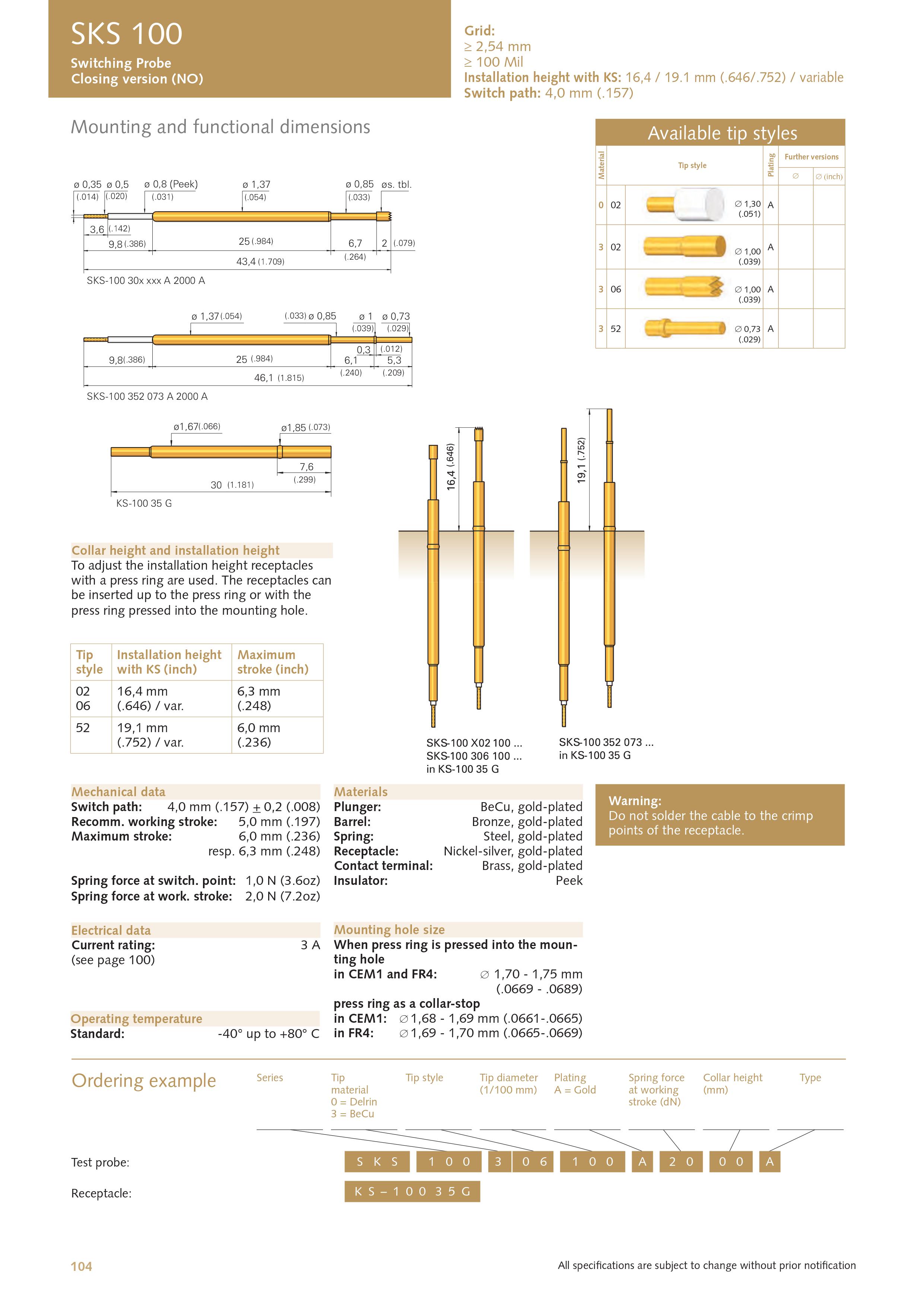 INGUN SKS 100 SERIES