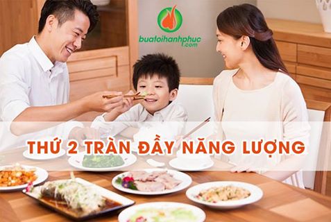 Thực đơn 21/11/2016 cho ngày thứ 2 - Tràn Đầy Năng Lượng