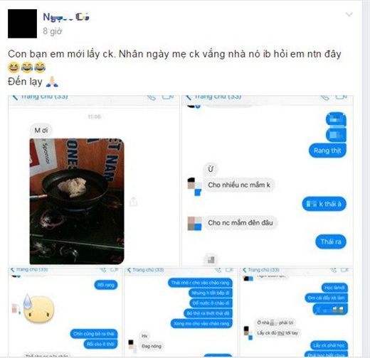 Cả nhà ngỡ ngàng với món thịt rang của thiếu nữ mới về nhà chồng