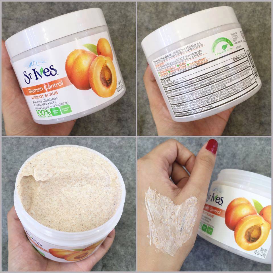 Tẩy Tế Bào Chết ST.IVES Acne Control Apricot Scrub 283g 1