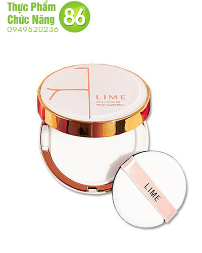 Phấn nước Lime Real Cover Pink Cushion spf 50+/pa+++