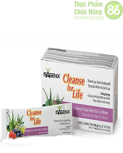 Cleanse for life của isagenix - hỗ trợ thải độc chính hãng