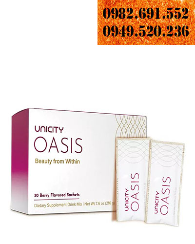 Collagen cá Oasis Unicity - Uống Trắng Da, Giữ Ẩm Giúp Da Đàn Hồi Tốt Hơn