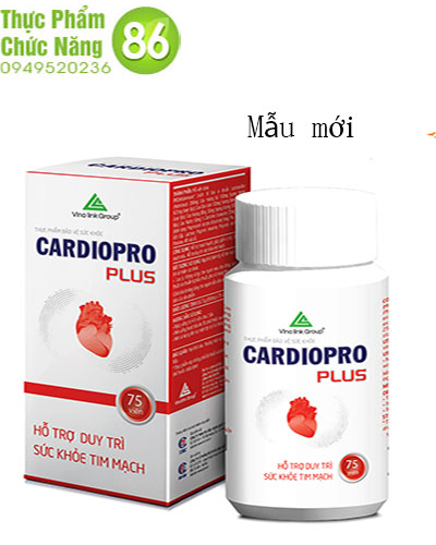 [Mẫu Mới] CARDIOPRO PLUS VINALINK GROUP -  Giúp tim mạch khỏe mạnh