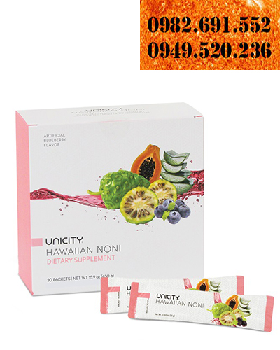 Hawaiian Noni Unicity - Tăng cường hệ miễn dịch (Hộp 30 gói)