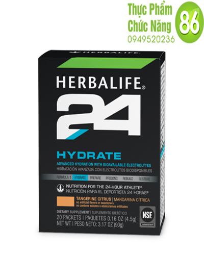 Herbalife 24 Hydrate Hương cam - dinh dưỡng cho vận động viên