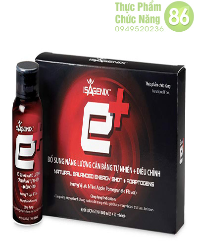 E+ Isagenix - Thức uống bổ sung năng lượng cân bằng tự nhiên chính hãng