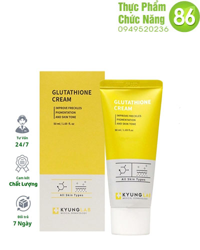 Kem dưỡng Glutathione Cream KyungLab 50ml - Dưỡng trắng da giảm thâm sạm, trị nám tàn nhang