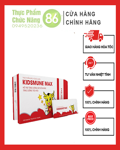 Kidsmune Max - Hỗ trợ tăng cường đề kháng, cải thiện sức khỏe hệ tiêu hóa