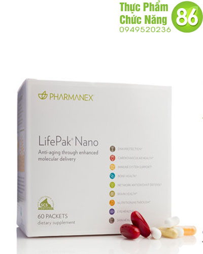 LifePak Nano Nuskin - Công thức Vitamins Khoáng chất tổng hợp giúp chống lão hóa từ DNA, cân bằng hoocmon