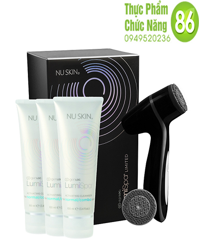 Bộ máy rửa mặt ageLOC massage Lumispa Nuskin Phiên bản giới hạn - Màu đen