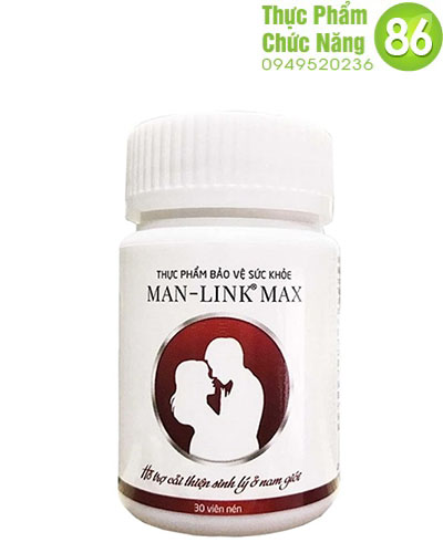 Manlink Max Vinalink - Hỗ trợ bổ thận tráng dương, tăng cường sinh lực nam giới