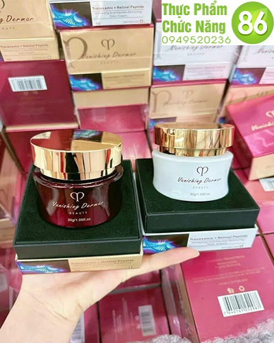 Cặp đôi Kem dưỡng Trắng Da trị nám tàn nhang Vanishing Dermar Thuỵ Sĩ