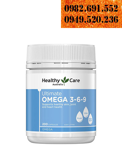 Viên uống bổ sung Omega Healthy Care Ultimate Omega 3-6-9 200 viên