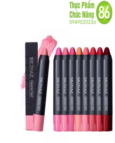 SON MÔI CAO CẤP CRAYON TINT SKINAZ HÀN QUỐC CHÍNH HÃNG 100% - 2,7G