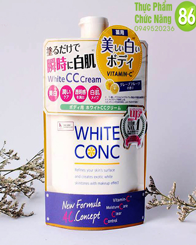 Kem Dưỡng Trắng Toàn Thân kiêm kem nền White Conc Body CC Cream 200g