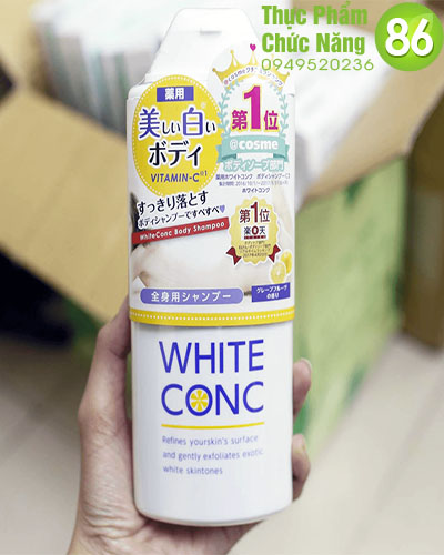 Sữa tắm Sáng Da Toàn Thân White ConC Body 360ml
