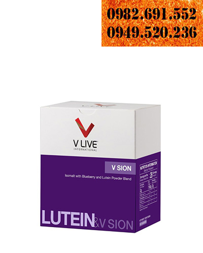 Vsion Lutein Vlive international khỏe đôi mắt giúp tăng cường thị lực giảm mỏi mắt