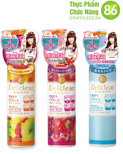 Tẩy tế bào chết Detclear Bright and Peel Peeling Jelly