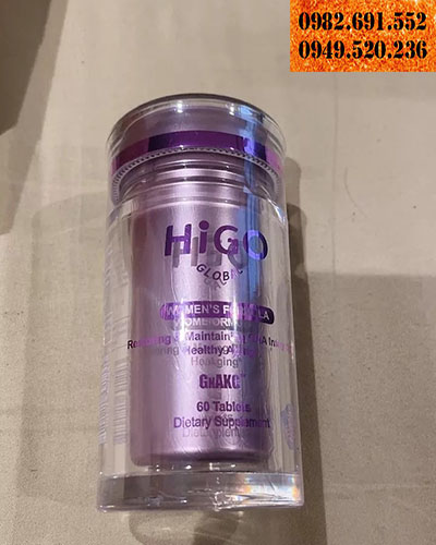Viên uống chống lão hóa GnAKG - HIGO Global dành cho Nữ giới (lọ màu hồng)